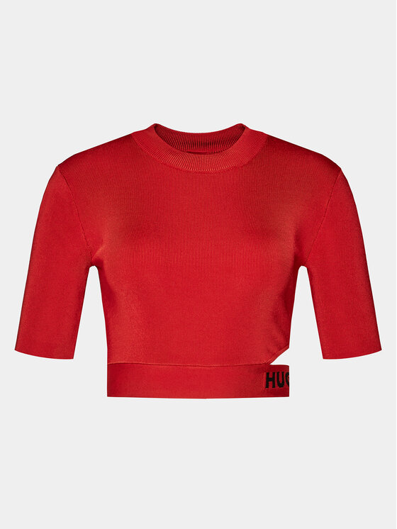 HUGO Hugo Pulover Satchina 50508600 Roșu Slim Fit