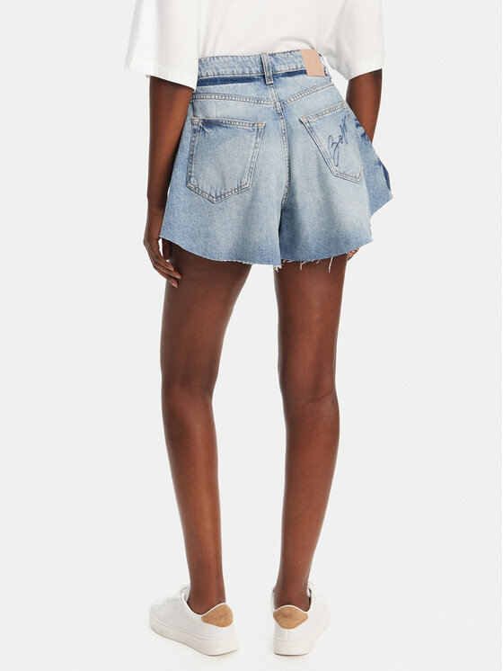 BOSS BOSS Pantaloni scurți de blugi 50534231 Albastru Relaxed Fit