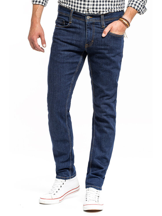 Jeansy, rozmiar W33/L32, Niebieskie, OREGON TAPERED
