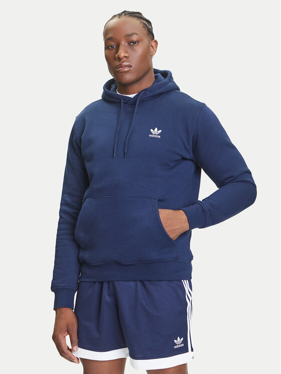 adidas Bluza Trefoil Essentials IY4929 Granatowy Regular Fit