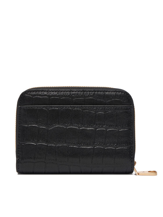 Calvin Klein Calvin Klein Maža Moteriška Piniginė Ck Croc Medium Flap Zip Around LV04F1095G Juoda