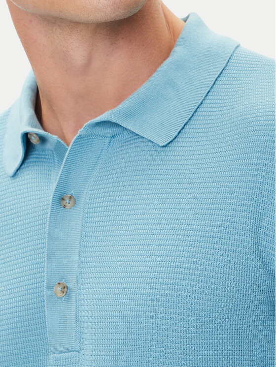 BOSS BOSS Polo majica H-Iannotti 50543148 Modra Regular Fit