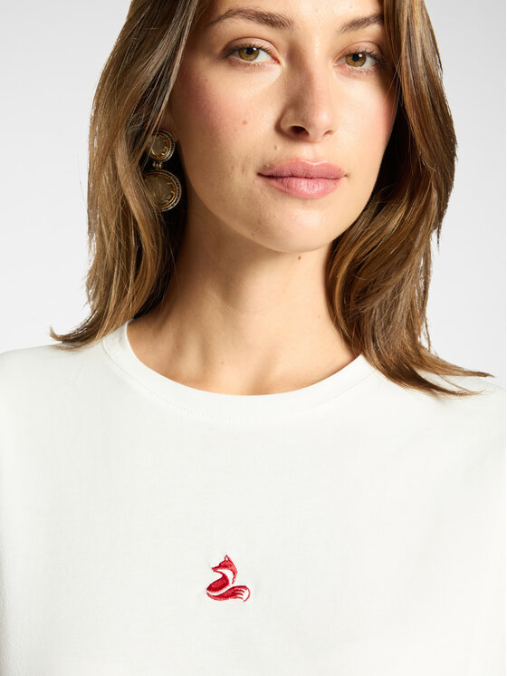 Elena Mirò Elena Mirò T-Shirt G054Z000705N011 Biały Boxy Fit