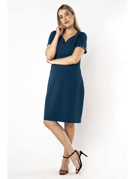 QUIOSQUE QUIOSQUE Každodenné šaty ROCK DRESS Modrá Regular Fit