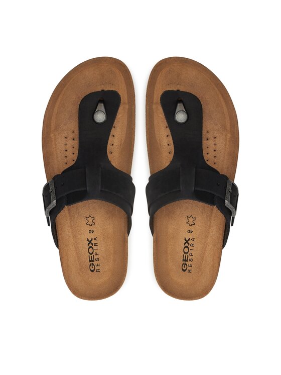 Geox Geox Šlepetės per pirštą U Sandal Ghita D U159VD 00032 C9999 Juoda