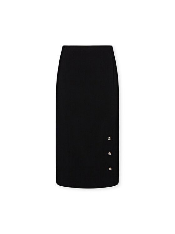 Elena Mirò Elena Mirò Gonna midi 1040P000051N033 Nero Slim Fit