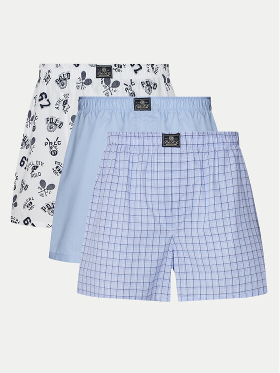 Polo Ralph Lauren Set di 3 boxer 714830273036 Multicolore, taglia : S