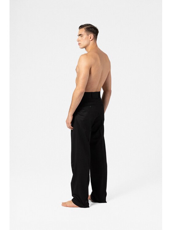 LE POSSÉ LE POSSÉ Spodnie garniturowe MWFT Czarny Tailored Fit