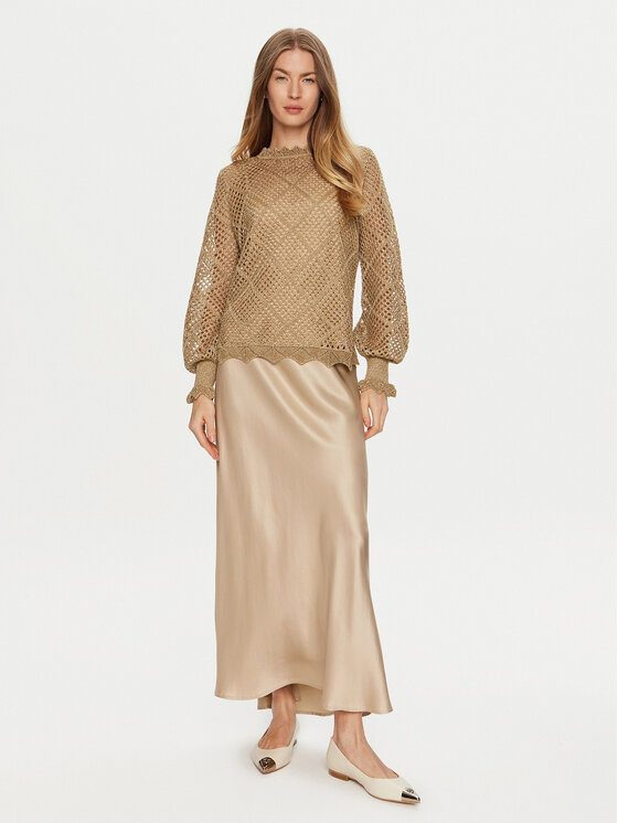 TWINSET TWINSET Sveter 241TP3121 Hnedá Regular Fit