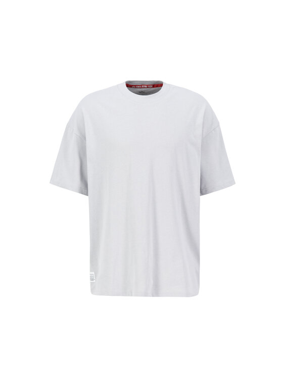 Alpha Industries Alpha Industries T-Shirt Logo Code Backprint T-Shirt Szary Relaxed Fit