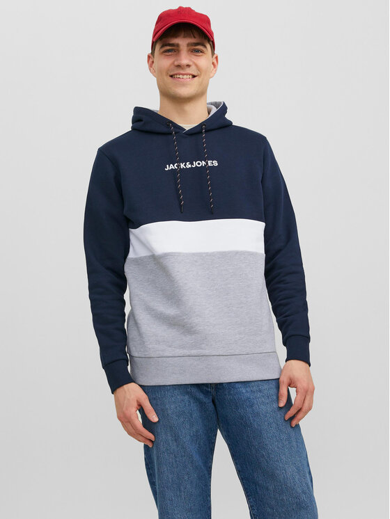 Jack&Jones Džemperis ar kapuci Reid 12233959 Daudzkrāsains Standard Fit