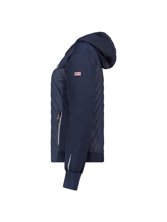 Geographical Norway Geographical Norway Kurtka softshell WY3257F/GN/Navy / Pink Granatowy Regular Fit