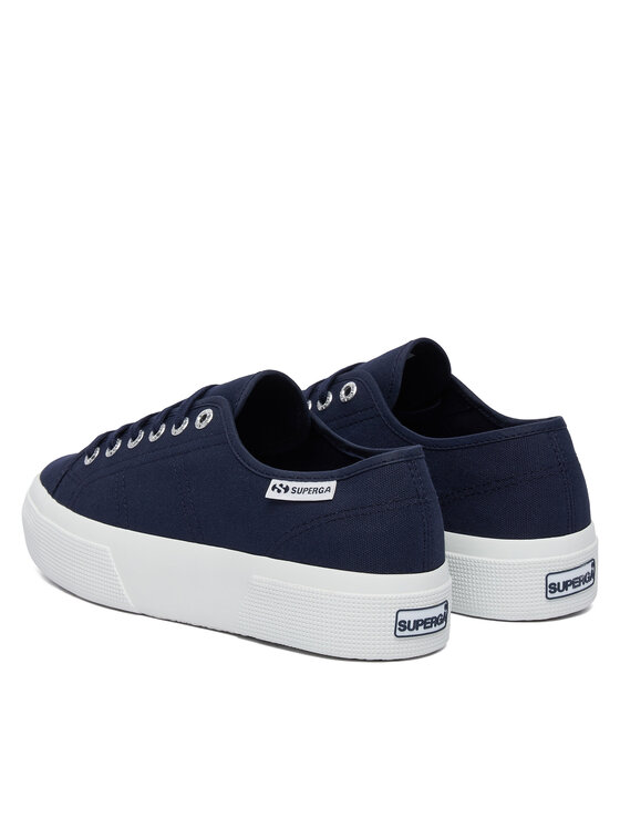 Superga Superga Πάνινα παπούτσια Platform Leggera S2142ZW Σκούρο μπλε