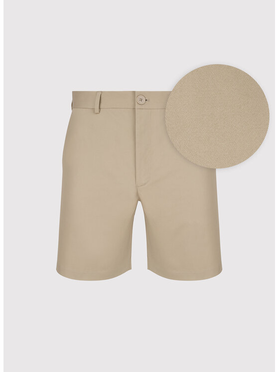 Pako Lorente Pako Lorente Szorty materiałowe P25SF-WS-006 Beżowy Regular Fit