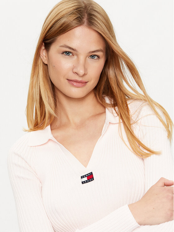 Tommy Jeans Tommy Jeans Džemper DW0DW14950 Ružičasta Slim Fit