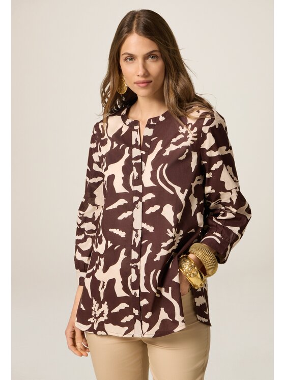 Oltre Oltre Camicia 5099R002983N0Z6 Marrone Baggy Fit