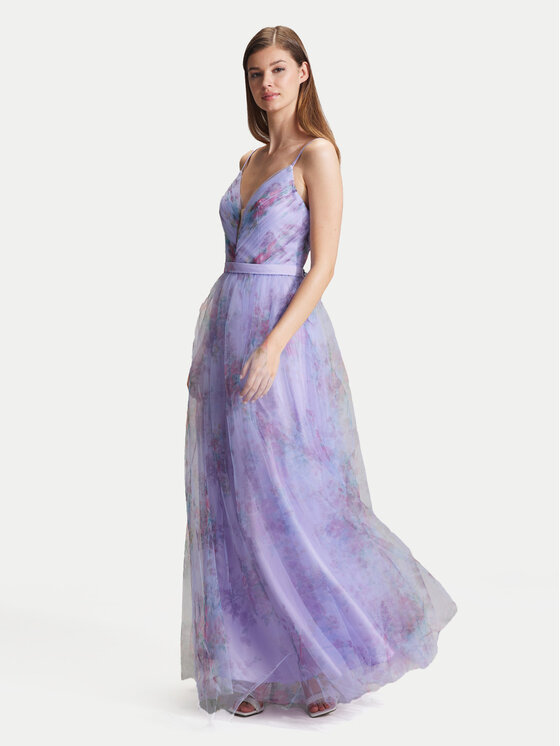 Hey Kyla Hey Kyla Vakarinė suknelė 5AG045HK Violetinė Slim Fit
