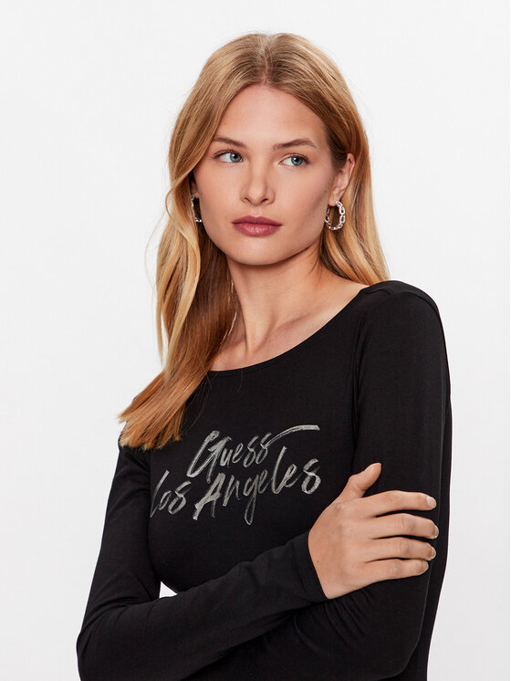 Guess Guess κορμάκι W3YP54 J1314 Μαύρο Slim Fit
