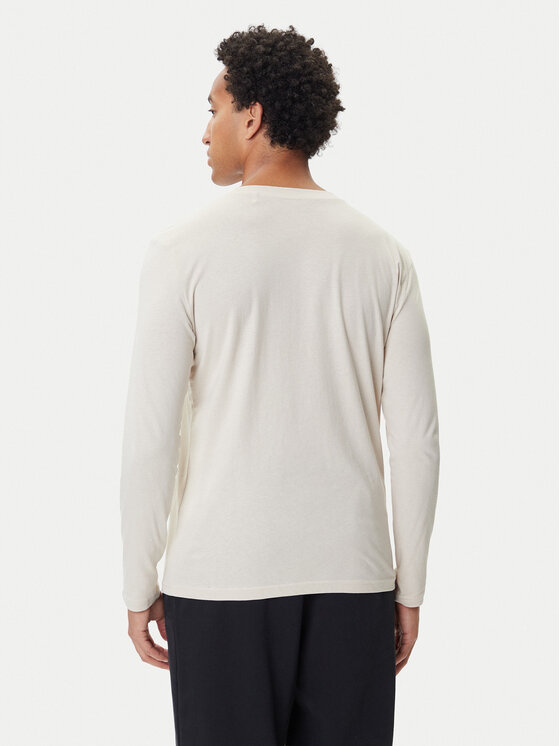 Mustang Mustang Longsleeve Asheville 1016873 Kremowy Regular Fit