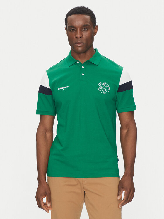 Hechter Paris Hechter Paris Polokošile Pique X-Tech 74026 151929 Zelená Regular Fit