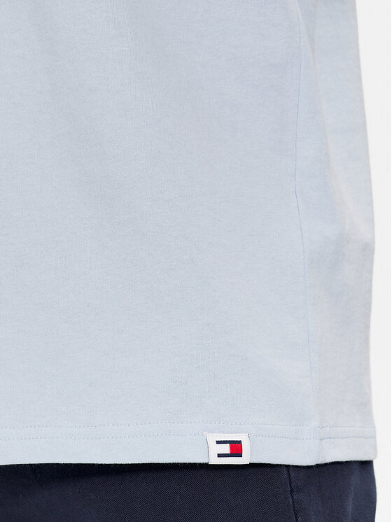Tommy Jeans Tommy Jeans T-Shirt Varsity DM0DM18287 Błękitny Regular Fit