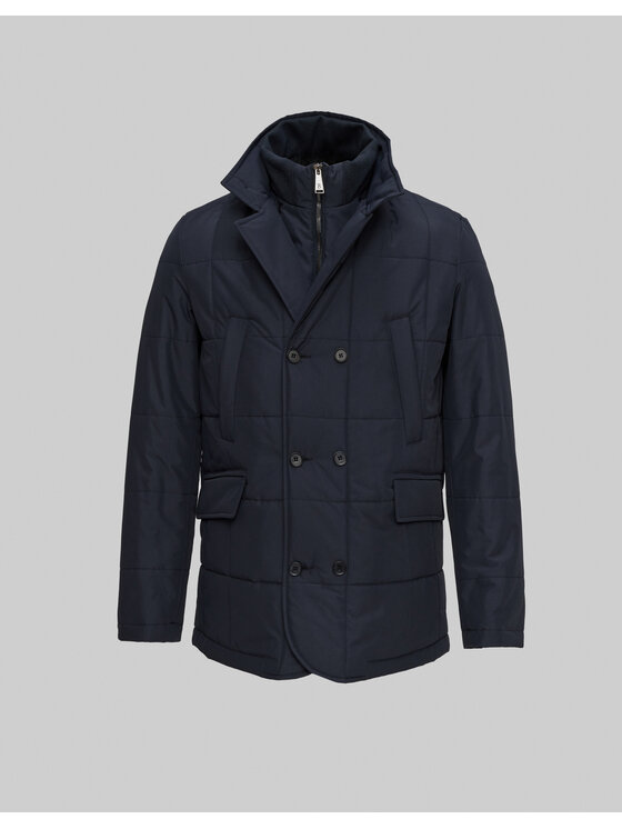 Borgio Borgio Kurtka zimowa gravina g Granatowy Slim Fit