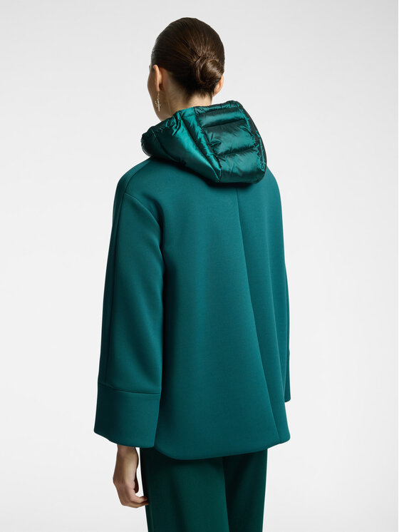Elena Mirò Elena Mirò Cappotto F046Z000018N035 Verde A-Line Fit