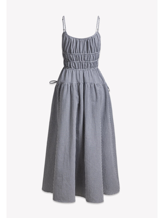 BIZUU BIZUU Sukienka letnia CASETTE Niebieski Standard Fit