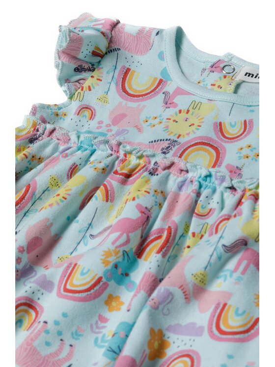 MINOTI MINOTI Body dziecięce imagine 5 Turkusowy Regular Fit