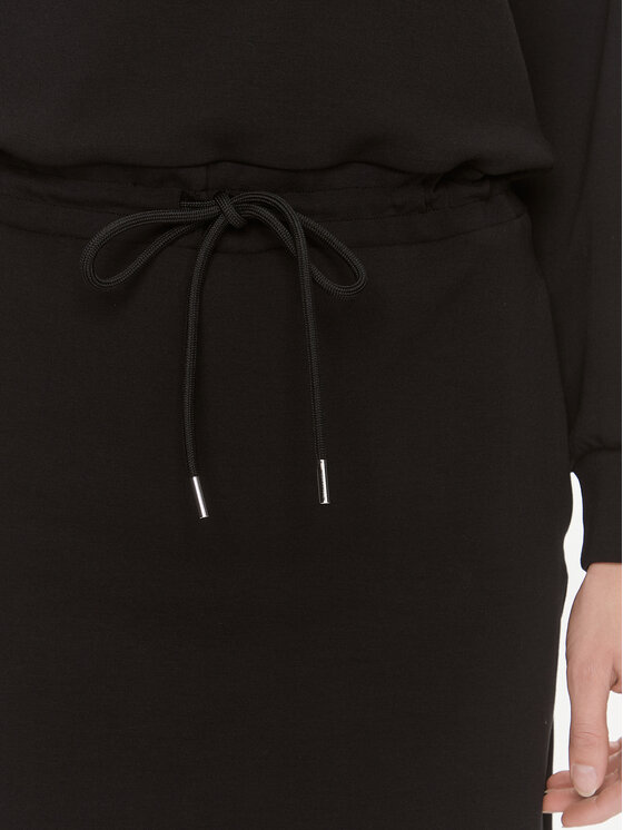 KARL LAGERFELD KARL LAGERFELD Sukienka dzianinowa 240W1352 Czarny Regular Fit
