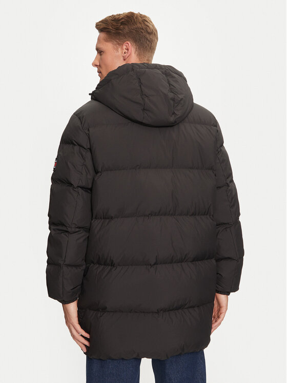 Tommy Jeans Tommy Jeans Пухено яке Essential DM0DM20466 Черен Regular Fit
