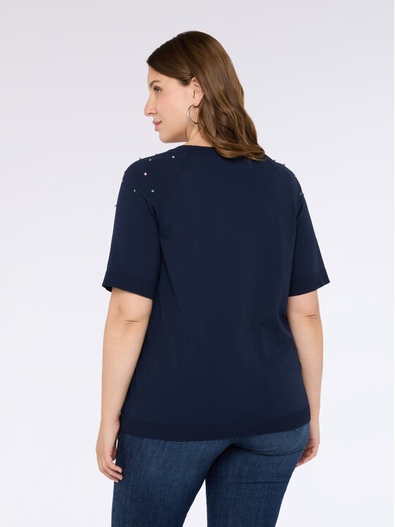 Fiorella Rubino Fiorella Rubino Maglione M480L008100N034 Blu Regular Fit