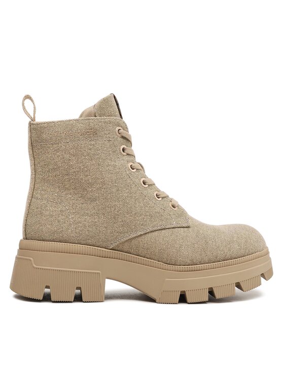 Calvin Klein Jeans Calvin Klein Jeans Trappers Chunky Combat Laceup Boot Co YW0YW01239 Bej