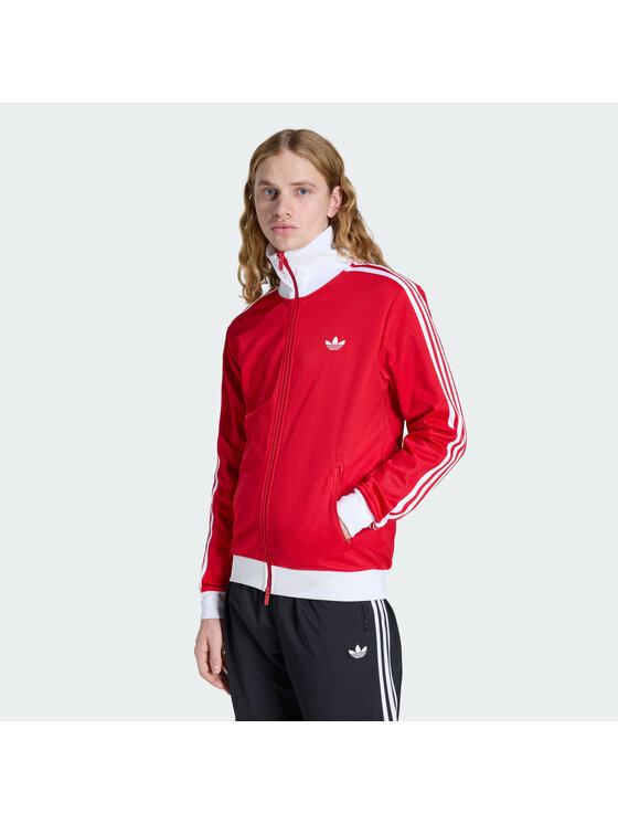 adidas adidas Bluza CLASSIC Czerwony Slim Fit