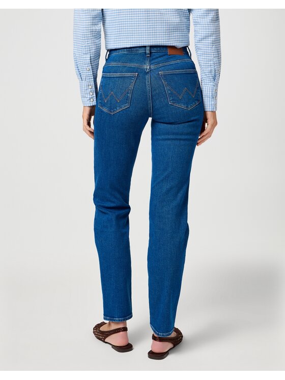 Wrangler Wrangler Jeansy STRAIGHT Niebieski Straight Leg