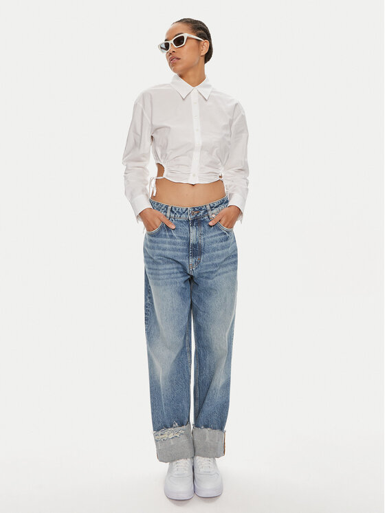 HUGO Hugo Srajca Eliesa 50512837 Bela Slim Fit