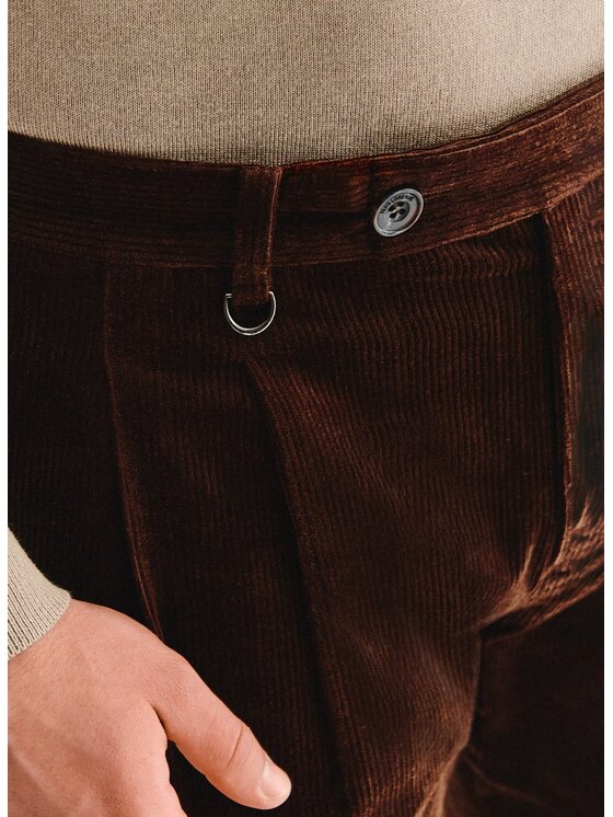 Pako Lorente Pako Lorente Spodnie materiałowe P25WF-WX-005 Brązowy Regular Fit