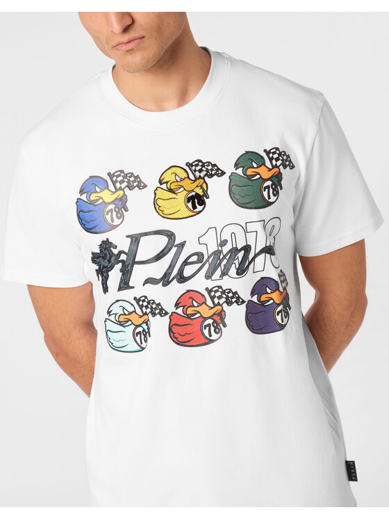 PHILIPP PLEIN PHILIPP PLEIN T-Shirt 23523 Biały Regular Fit