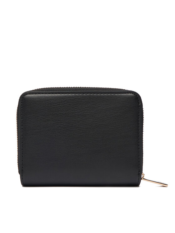 Tommy Hilfiger Tommy Hilfiger Малък дамски портфейл Th Icon Med Za Flap AW0AW17742 Черен
