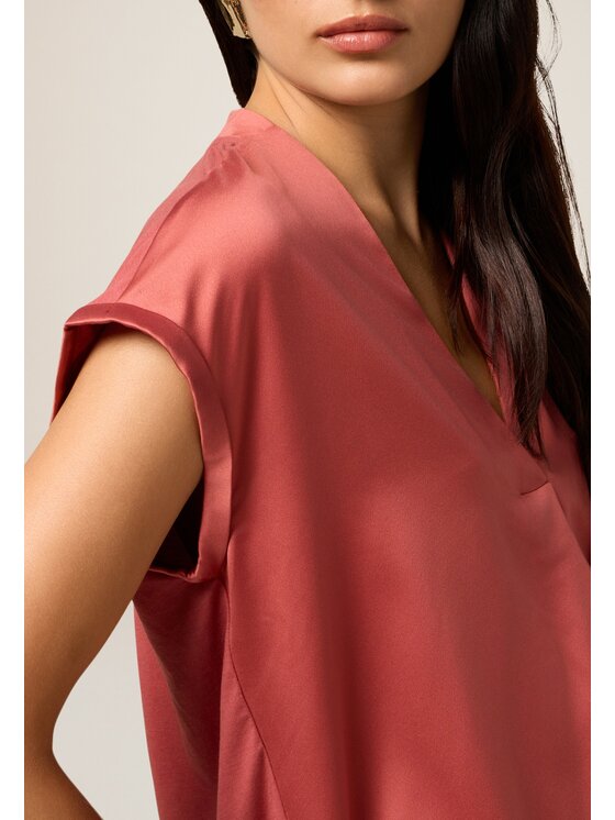 Oltre Oltre T-Shirt G268J104217N029 Różowy Regular Fit