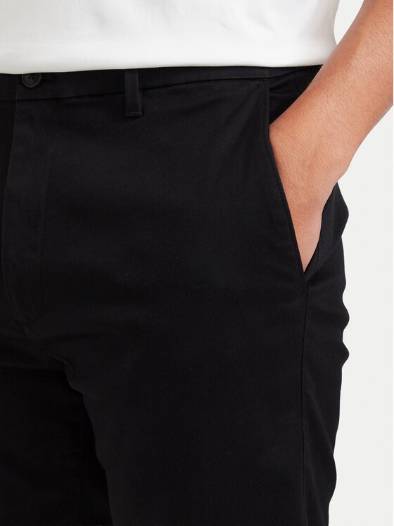 Calvin Klein Calvin Klein Чино панталони LV04LH600G Черен Straight Fit