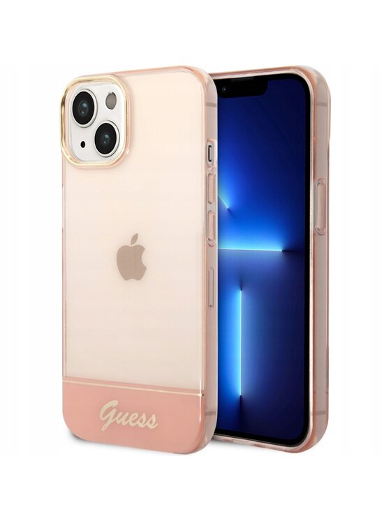 Guess Guess Etui na telefon Translucent Różowe złocenie