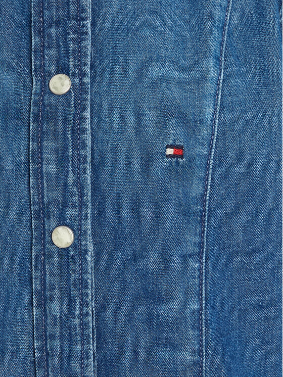 Tommy Hilfiger Tommy Hilfiger Sukienka jeansowa KG0KG07562 Niebieski Regular Fit