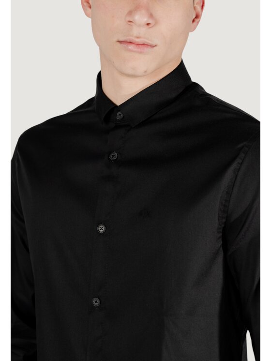 Armani Exchange Armani Exchange Camicia 8NZC49 ZNYXZ Nero Long Fit