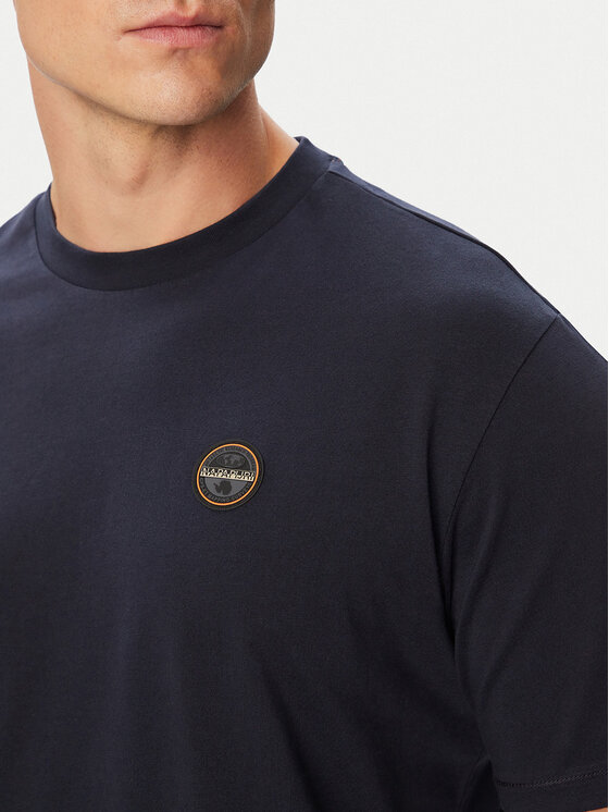Napapijri Napapijri T-shirt S-Badge NP0A8949 Blu scuro Regular Fit