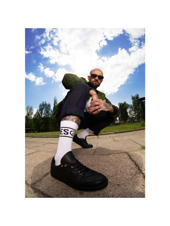Zooksy Zooksy Skarpety wysokie unisex Nineties Biały