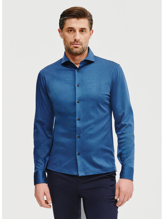 Pako Lorente Pako Lorente Koszula P25SF-1X-031 Granatowy Slim Fit
