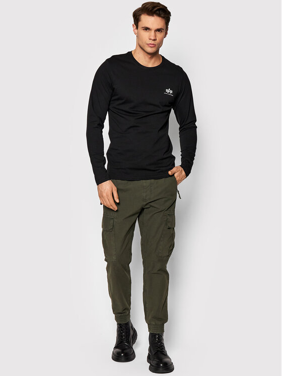 Alpha Industries Alpha Industries Hosszú ujjú Back Print Heavy 116571 Fekete Regular Fit