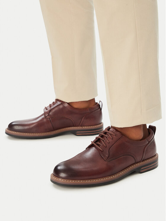 Clarks Pantofi Aldwin2 Derby 26320300 Maro