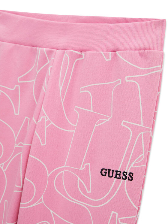 Guess Guess Spodnie dresowe J6YB03 K3924 Różowy jasny Regular Fit